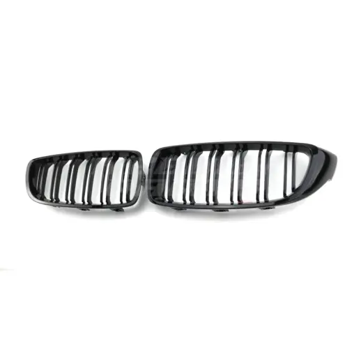 Double Line Grille For BMW 4 Series F32/F33/F36 Standard & M Sport Only – M Performance Look, Gloss Black