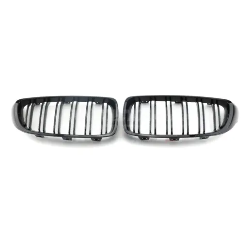 Double Line Grille For BMW 4 Series F32/F33/F36 Standard & M Sport Only – M Performance Look, Gloss Black