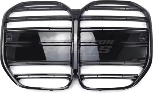 Double Line Grille For BMW 4 Series G22/G23 Standard & M Sport & M440d & M440i Only – M Performance Look, Gloss Black