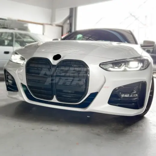 Double Line Grille For BMW 4 Series G26 Standard & M Sport & M440i Only – M Performance Look, Gloss Black