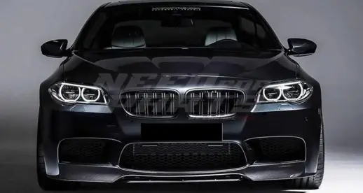 Double Line Grille For BMW 5 Series F10/F11 Standard & M Sport & M550d Only – M Performance Look, Gloss Black