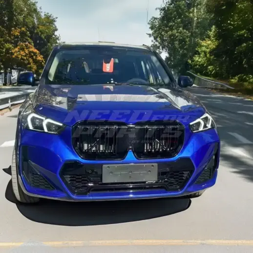 Double Line Grille For BMW X1 U11 (2022-present) Standard & M Sport & M35i Only – M Performance Look, Gloss Black