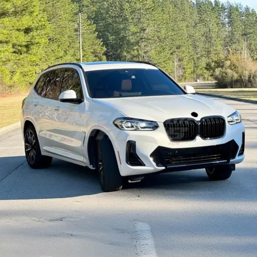 Double Line Grille For BMW X3 G08 (2021-2023) iX3 Only – M Performance Look, Gloss Black