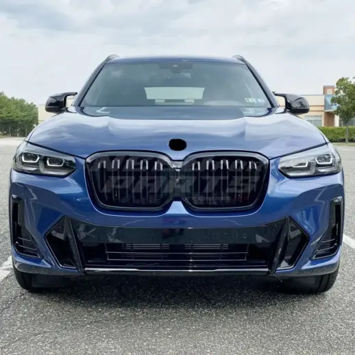 Double Line Grille For BMW X3 G08 (2021-2023) iX3 Only – M Performance Look, Gloss Black