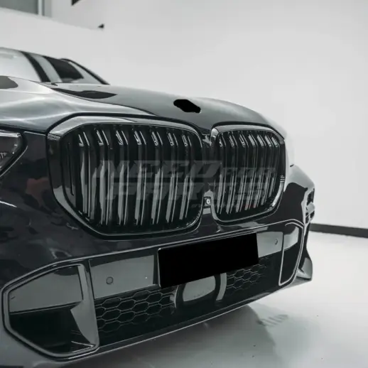 Double Line Grille For BMW X5 F95/G05 Pre-LCI Standard & M Sport & M50d & M50i & X5M Only – M Performance Look, Gloss Black