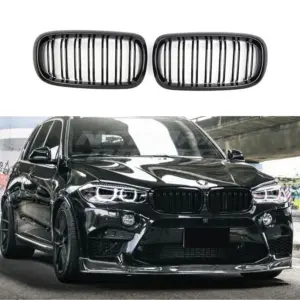 Double Line Grille Voor BMW X5 F15 & BMW X6 F16 – M Performance Look, Hoogglans Zwart