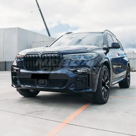 Double Line Grille For BMW X7 G07 Pre-LCI Standard & M Sport & M50d & M50i Only – M Performance Look, Gloss Black