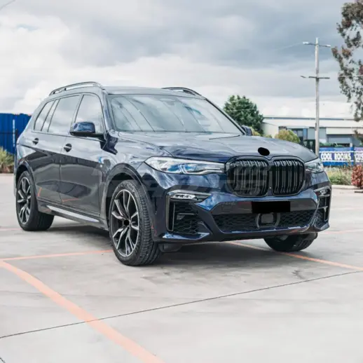 Double Line Grille For BMW X7 G07 Pre-LCI Standard & M Sport & M50d & M50i Only – M Performance Look, Gloss Black