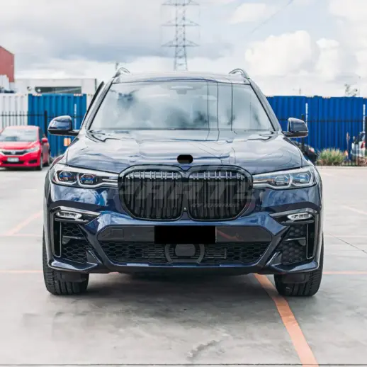 Double Line Grille For BMW X7 G07 Pre-LCI Standard & M Sport & M50d & M50i Only – M Performance Look, Gloss Black