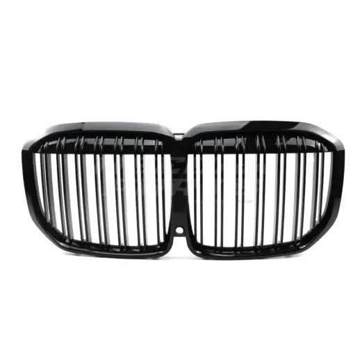 Double Line Grille For BMW X7 G07 Pre-LCI Standard & M Sport & M50d & M50i Only – M Performance Look, Gloss Black