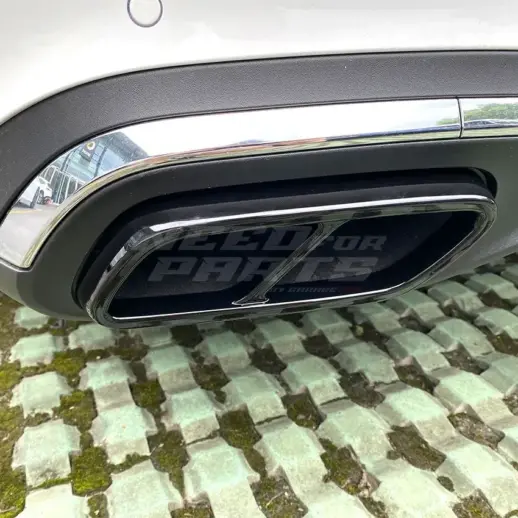 Exhaust Covers For Mercedes C Class S206/W206 AMG Line Only – AMG Look, Gloss Black