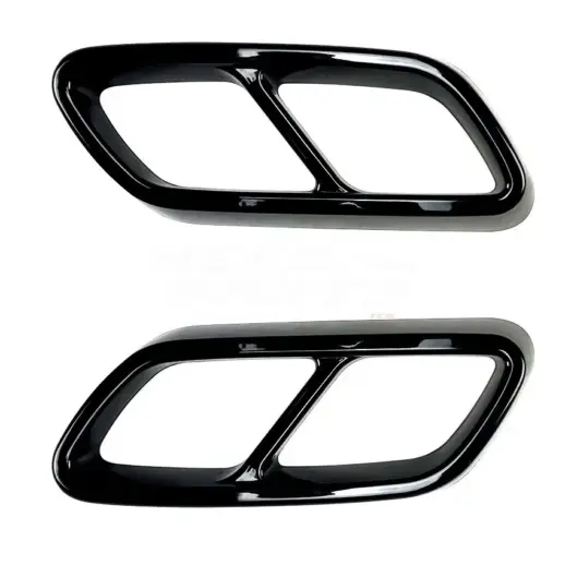 Exhaust Covers For Mercedes C Class S206/W206 AMG Line Only – AMG Look, Gloss Black