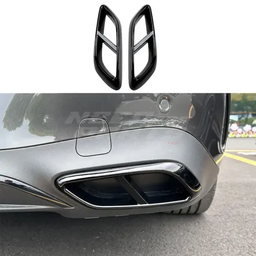 Exhaust Covers For Mercedes CLE Class A236/C236 AMG Line Only – AMG Look, Gloss Black