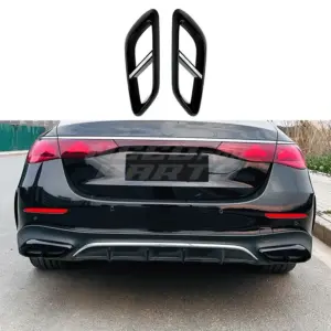 Exhaust Covers Voor Mercedes E Class S214/W214 AMG Line – AMG Look, Hoogglans Zwart