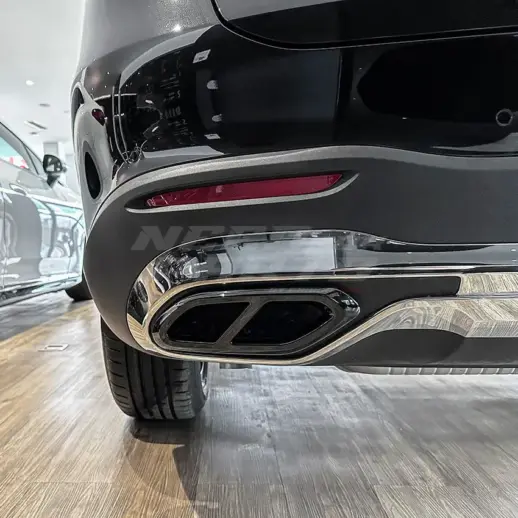 Exhaust Covers For Mercedes GLC Class C254/X254 Standard & AMG Line Only – AMG Look, Gloss Black