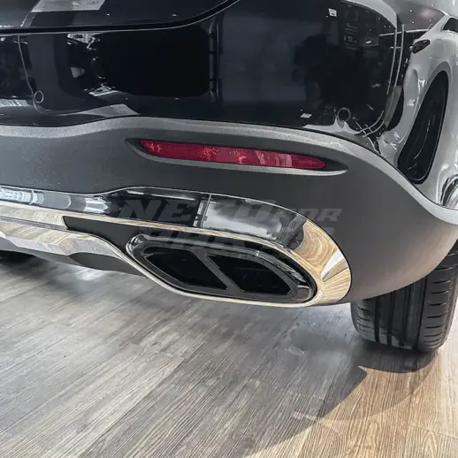 Exhaust Covers For Mercedes GLC Class C254/X254 Standard & AMG Line Only – AMG Look, Gloss Black