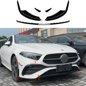 Front Aero Kit Voor Mercedes A Class V177/W177 Facelift AMG Line & A35 AMG – AMG Look, Hoogglans Zwart