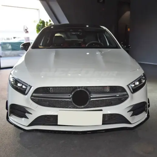 Front Aero Kit For Mercedes A Class V177/W177 Pre-Facelift AMG Line Only – AMG Look, Gloss Black