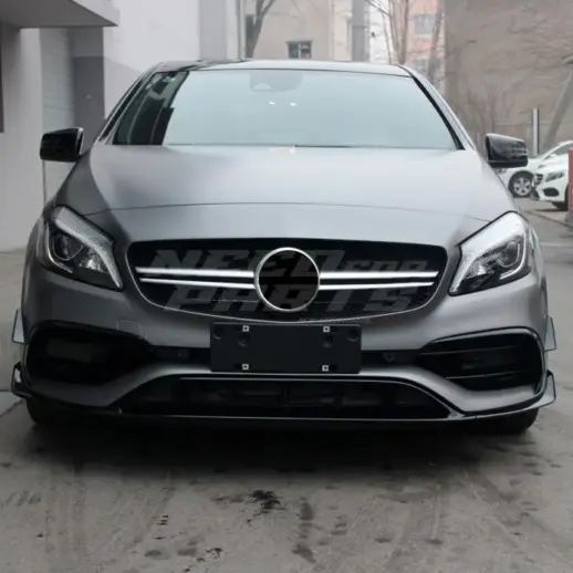 Front Aero Kit For Mercedes A Class W176 (2015-2018) Facelift AMG Line Only – AMG Look, Gloss Black