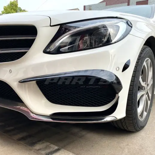 Front Aero Kit For Mercedes C Class A205/C205/S205/W205 Pre-Facelift AMG Line & C450 AMG Only – AMG Look, Gloss Black