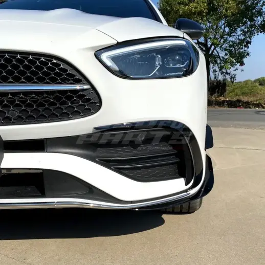 Front Aero Kit For Mercedes C Class S206/W206 AMG Line & C43 AMG Only – AMG Look, Gloss Black