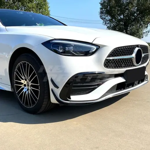 Front Aero Kit For Mercedes C Class S206/W206 AMG Line & C43 AMG Only – AMG Look, Gloss Black