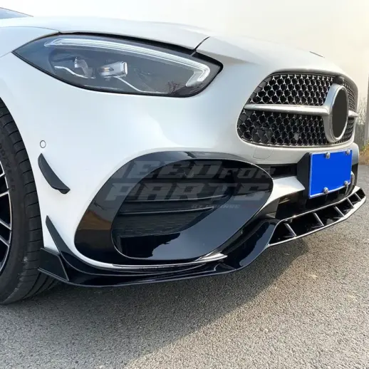 Front Aero Kit For Mercedes C Class S206/W206 AMG Line & C43 AMG Only – Racing Look, Gloss Black