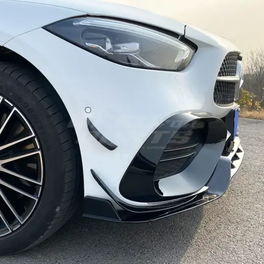 Front Aero Kit For Mercedes C Class S206/W206 AMG Line & C43 AMG Only – Racing Look, Gloss Black