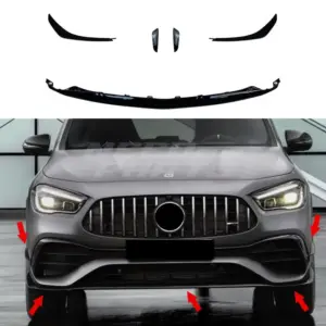 Front Aero Kit Voor Mercedes GLA H247 AMG Line & GLA45 AMG & GLA35 AMG – AMG Look, Hoogglans Zwart