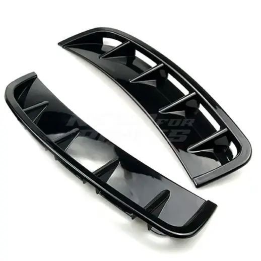 Front Bumper Canards For Mercedes A Class V177/W177 AMG Line & A35 AMG & A45 AMG Only – AMG Look, Gloss Black