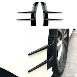Front Bumper Canards Voor Mercedes A Class V177/W177 AMG Line & A35 AMG & A45 AMG – Racing Look, Hoogglans Zwart