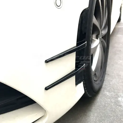 Front Bumper Canards For Mercedes A Class V177/W177 AMG Line & A35 AMG & A45 AMG Only – Racing Look, Gloss Black