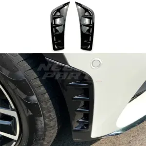 Front Bumper Canards Voor Mercedes GLC C253/X253 Facelift AMG Line & GLC43 AMG – AMG Look, Hoogglans Zwart