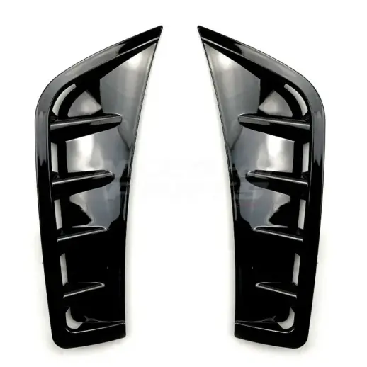 Front Bumper Canards For Mercedes GLC Class C253/X253 Facelift AMG Line & GLC43 AMG Only – AMG Look, Gloss Black