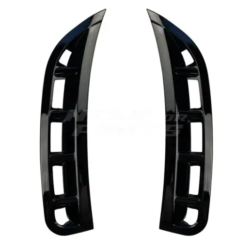 Front Bumper Canards For Mercedes GLE Class C167/W167 Pre-Facelift AMG Line & GLE53 AMG Only – Sport Look, Gloss Black
