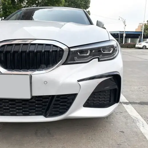Front Bumper Trims For BMW 3 Series G20/G21 Pre-LCI M Sport & M340d & M340i Only – M Performance Look, Gloss Black