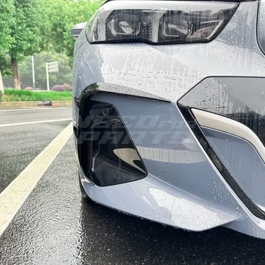 Front Bumper Trims For BMW 5 Series G60/G61 M Sport & i5 M60 Only – Racing Look, Gloss Black