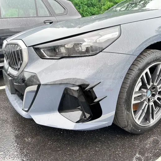 Front Bumper Trims For BMW 5 Series G60/G61 M Sport & i5 M60 Only – Racing Look, Gloss Black