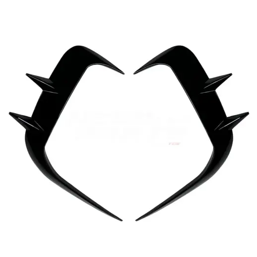 Front Bumper Trims For BMW 5 Series G60/G61 M Sport & i5 M60 Only – Racing Look, Gloss Black