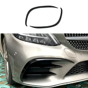 Front Bumper Trims Voor Mercedes C Class A205/C205/S205/W205 Facelift AMG Line & C43 AMG – AMG Look, Hoogglans Zwart
