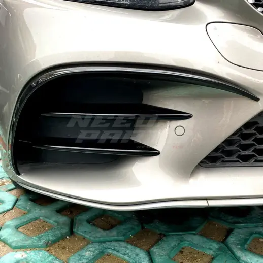 Front Bumper Trims For Mercedes C Class A205/C205/S205/W205 Facelift AMG Line & C43 AMG Only – AMG Look, Gloss Black