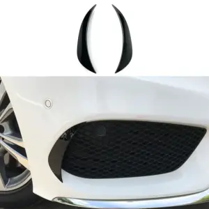 Front Bumper Trims Voor Mercedes C Class A205/C205/S205/W205 Pre-Facelift AMG Line & C450 AMG – AMG Look, Hoogglans Zwart