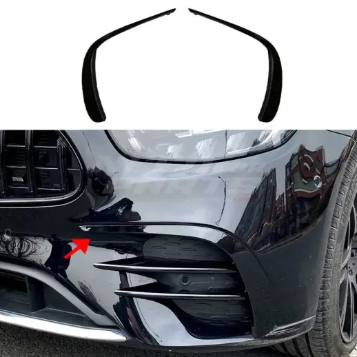 Front Bumper Trims For Mercedes E Class A238/C238/S213/W213 Facelift AMG Line & E53 AMG Only – AMG Look, Gloss Black