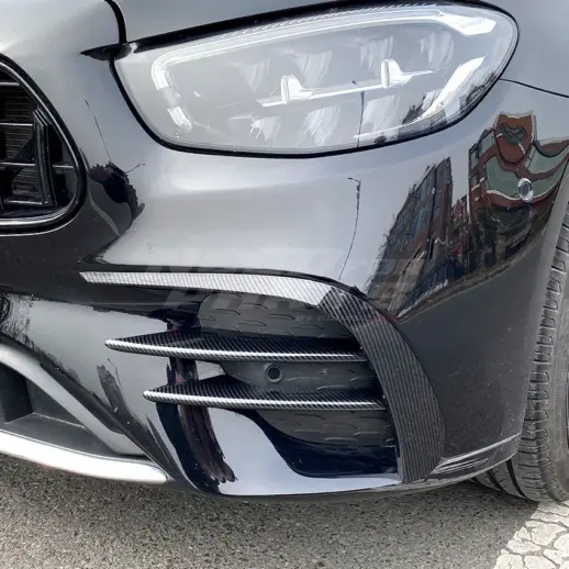 Front Bumper Trims For Mercedes E Class A238/C238/S213/W213 Facelift AMG Line & E53 AMG Only – AMG Look, Gloss Black