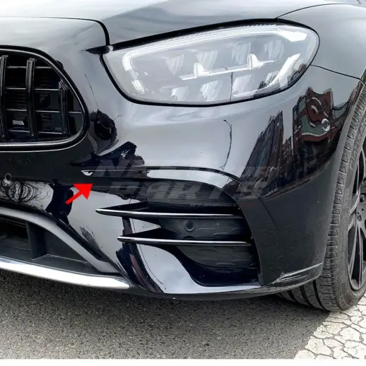 Front Bumper Trims For Mercedes E Class A238/C238/S213/W213 Facelift AMG Line & E53 AMG Only – AMG Look, Gloss Black