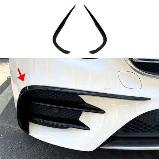 Front Bumper Trims For Mercedes E Class A238/C238/S213/W213 Pre-Facelift AMG Line & E43 AMG & E53 AMG Only – AMG Look, Gloss Black