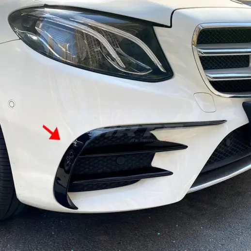 Front Bumper Trims For Mercedes E Class A238/C238/S213/W213 Pre-Facelift AMG Line & E43 AMG & E53 AMG Only – AMG Look, Gloss Black