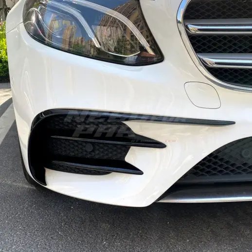 Front Bumper Trims For Mercedes E Class A238/C238/S213/W213 Pre-Facelift AMG Line & E43 AMG & E53 AMG Only – AMG Look, Gloss Black