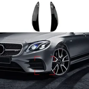 Front Bumper Trims Voor Mercedes E Class C238/A238/S213/W213 Pre-Facelift AMG Line & E53 AMG & E43 AMG – Racing Look, Hoogglans Zwart