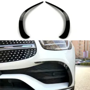 Front Bumper Trims Voor Mercedes GLC C253/X253 Facelift AMG Line & GLC43 AMG – AMG Look, Hoogglans Zwart